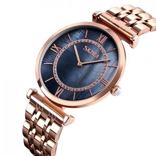 Skmei 9198RGBKH-S Rose Gold-Black Lady - 3590294