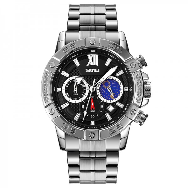 Skmei 9235SIBK Silver-Black - 3590544