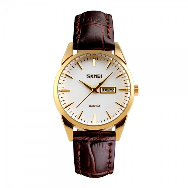 Skmei 9073GDWT-S Gold-White lady - 3590574