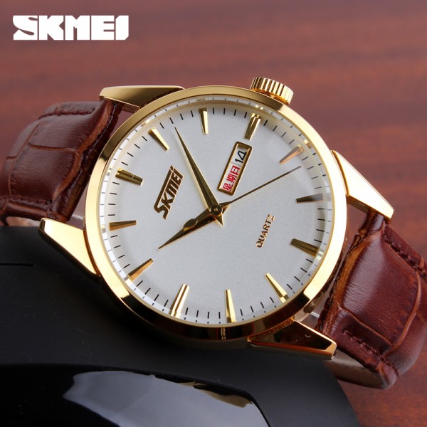 Skmei 9073GDWT-S Gold-White lady - 3590574 Skmei 9073GDWT-S Gold-White lady - 3590574