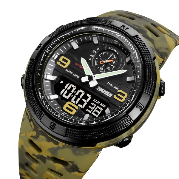 Skmei 1655CMGNBK Camo Green-Black - 3591184