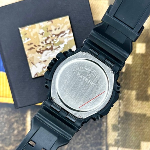 Patriot 002BKUASI Тризуб срібло Чорні + Коробка - 1201-0078-30