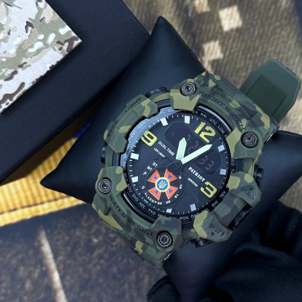 Patriot 004CMGRDSNS ДСНС Зелений камуфляж + Коробка. - 1201-0128-30