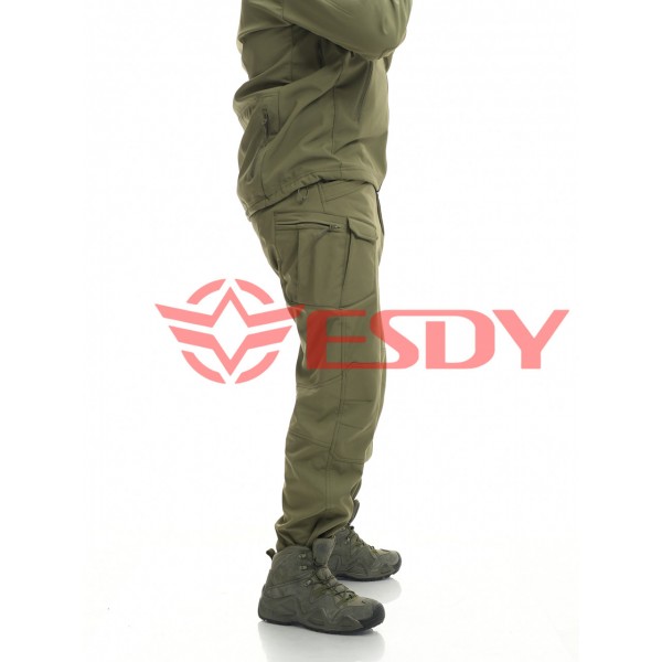 Утепленные тактические штаны софтшел IX-7. ESDY. Олива XL - 3591975 Утепленные тактические штаны софтшел IX-7. ESDY. Олива XL - 3591975
