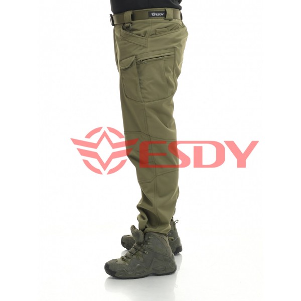 Утепленные тактические штаны софтшел IX-7. ESDY. Олива XL - 3591975 Утепленные тактические штаны софтшел IX-7. ESDY. Олива XL - 3591975