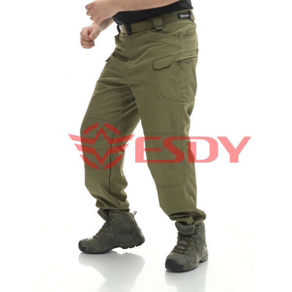 Демісезонні тактичні штани софтшел IX-7. ESDY. Олива - 3591975