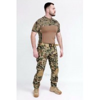 Летний костюм ESDY тактический. Убакс+наколенники. Мультикам XL