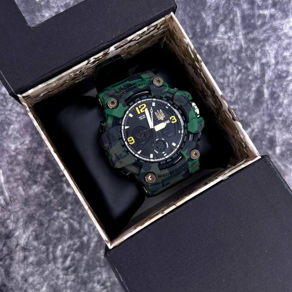 Patriot 006CMGRUAGD Тризуб золото Зелений камуфляж + Коробка. - 1201-0293-30 Patriot 006CMGRUAGD Тризуб золото Зелений камуфляж + Коробка. - 1201-0293-30