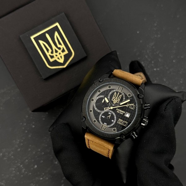 Patriot 016 Black-Brown Тризуб золото - 1201-0365-30 Patriot 016 Black-Brown Тризуб золото - 1201-0365-30