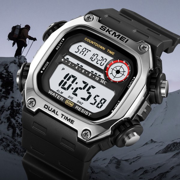 Skmei 2126SIBK Silver-Black - 3591715