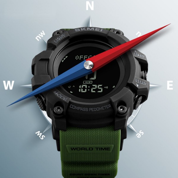 Skmei 1356AG Army Green + Compass - 3590185 Skmei 1356AG Army Green + Compass - 3590185
