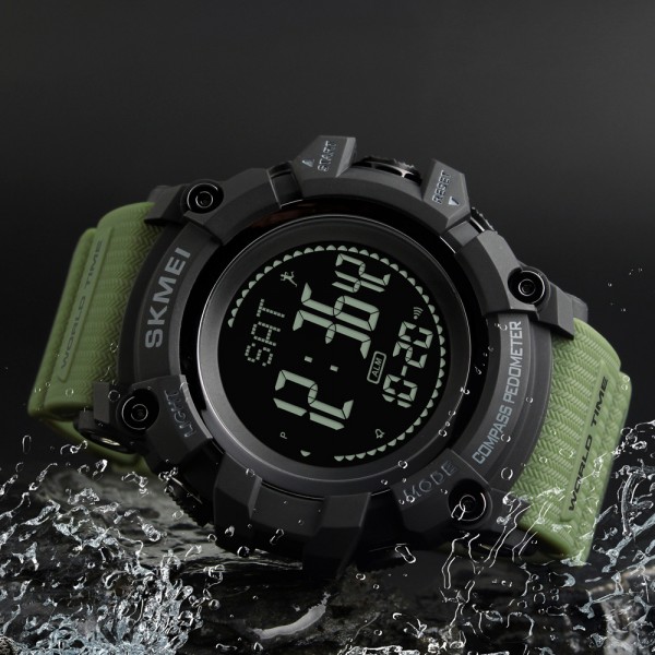 Skmei 1356AG Army Green + Compass - 3590185 Skmei 1356AG Army Green + Compass - 3590185