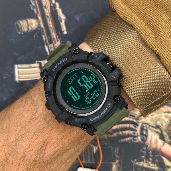 Skmei 1356AG Army Green + Compass - 3590185 Skmei 1356AG Army Green + Compass - 3590185