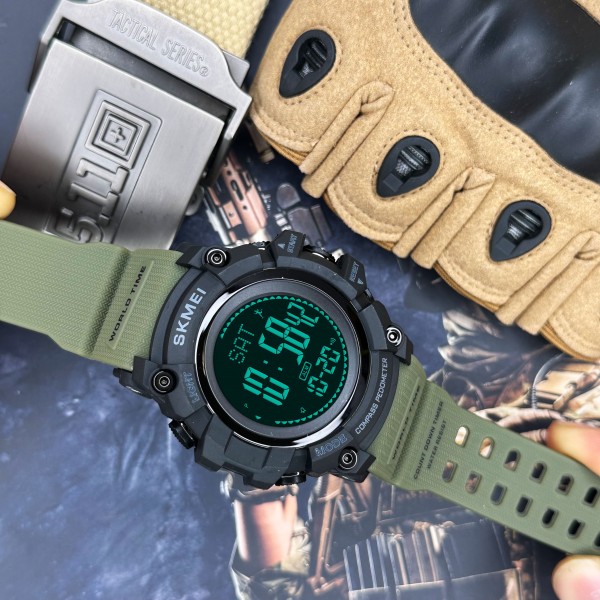 Skmei 1356AG Army Green + Compass - 3590185 Skmei 1356AG Army Green + Compass - 3590185