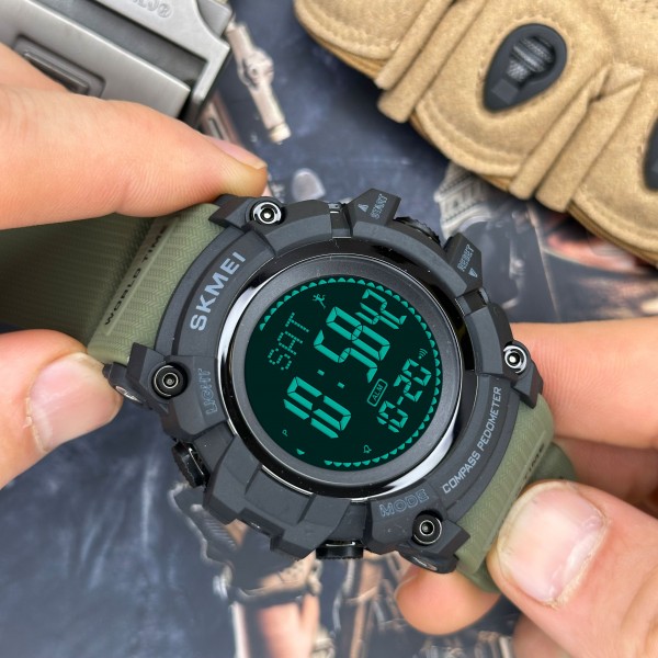 Skmei 1356AG Army Green + Compass - 3590185 Skmei 1356AG Army Green + Compass - 3590185