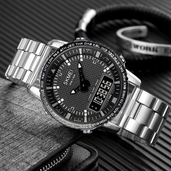 Skmei 1898SIBK Silver-Black SALE - 3590285