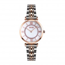 Skmei 9198TRGWTH-S Rose Gold-Silver-White Lady