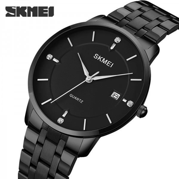 Skmei 1801SBK Black Mesh Band Lady Big Size - 3590635 Skmei 1801SBK Black Mesh Band Lady Big Size - 3590635