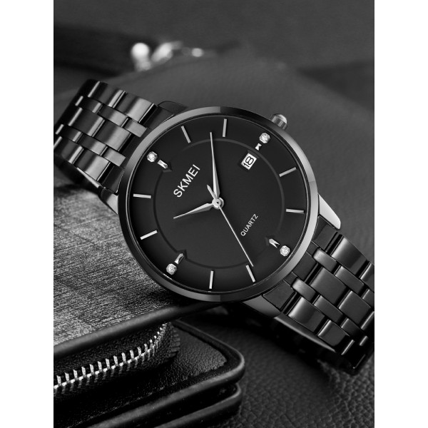 Skmei 1801SBK Black Mesh Band Lady Big Size - 3590635 Skmei 1801SBK Black Mesh Band Lady Big Size - 3590635