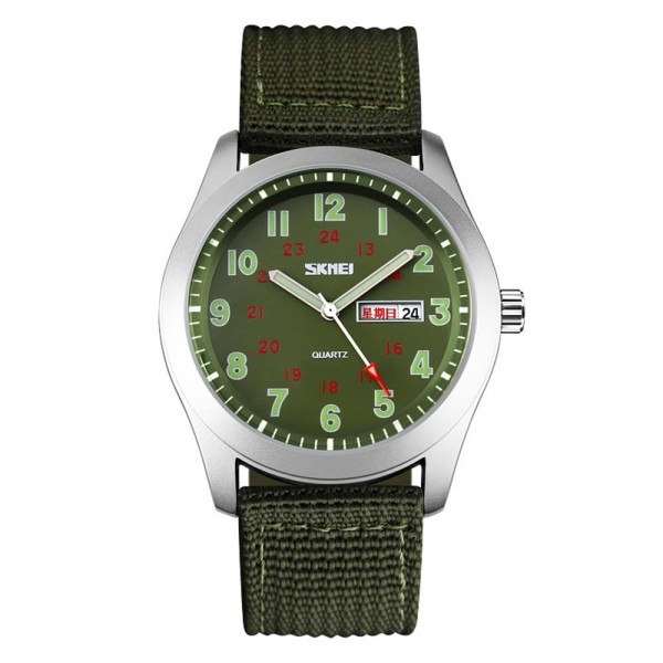 Skmei 9112GN Silver-Green - 3591845