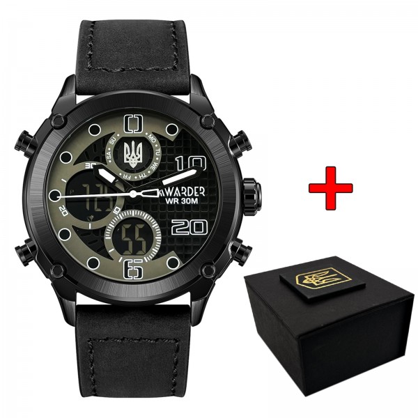 Awarder 017 Тризуб срібло Black - 1202-0177-29