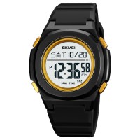 Skmei 2023BKGD-WT Black-Gold White