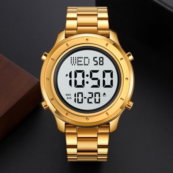 Skmei 1864SGDWT Gold-White Steel - 3590875