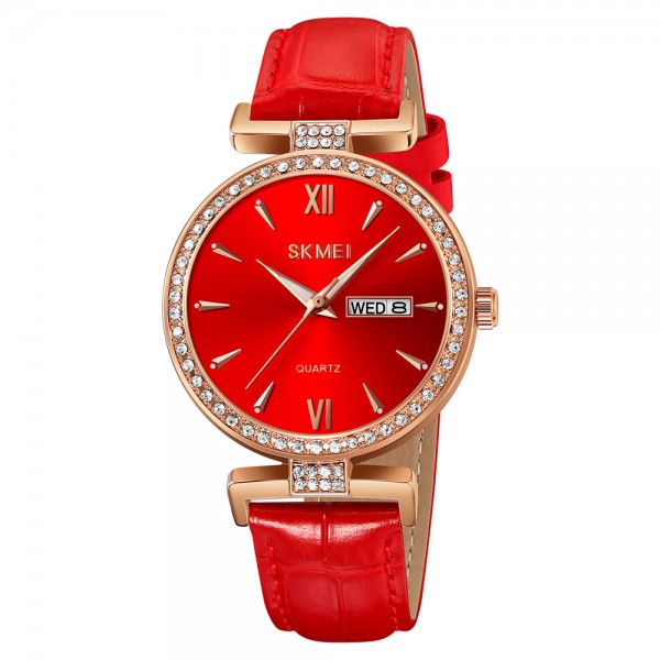 Skmei 2090RGRD Rose Gold-Red - 3591065