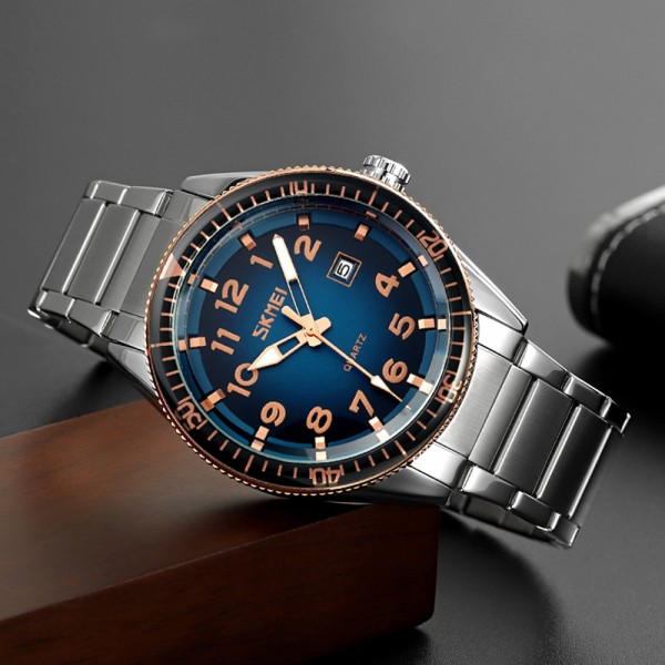 Skmei 9232SRGBU Rose Gold-Blue - 3591155