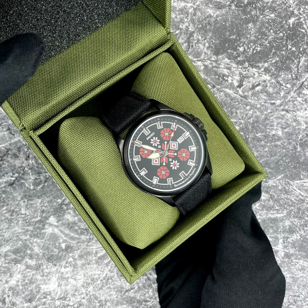 Awarder Embroidery Black-Red Black Automatic 10ATM - 1202-0008-29 Awarder Embroidery Black-Red Black Automatic 10ATM - 1202-0008-29