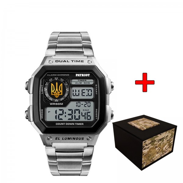 Patriot 011BKUAGD Тризуб золото Срібло + Коробка - 1201-0233-30