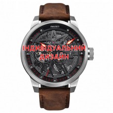 Awarder 058 Silver-Red Leather Індивідуальний дизайн