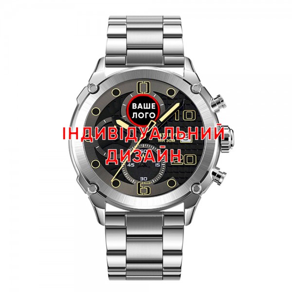 Awarder 016 Silver-Black Steel Індивідуальний дизайн - 1202-0579-29