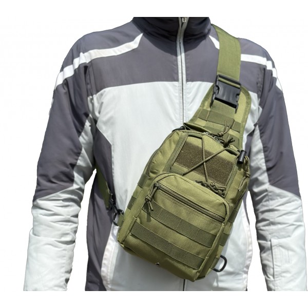 Сумка тактична плечова EDC. 7 л. Олива - 3591966 Сумка тактична плечова EDC. 7 л. Олива - 3591966
