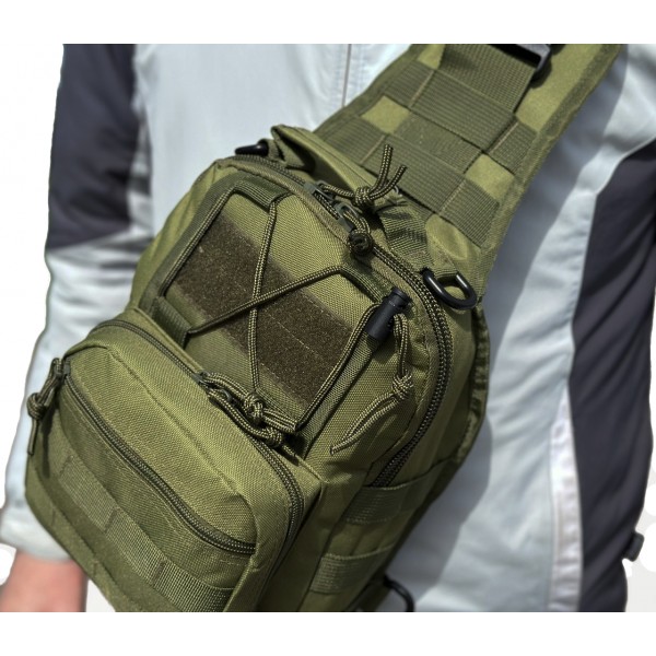Сумка тактична плечова EDC. 7 л. Олива - 3591966 Сумка тактична плечова EDC. 7 л. Олива - 3591966