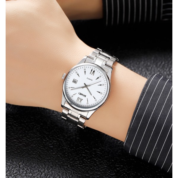 Skmei 2158SIWT Silver-White - 3591496