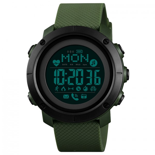 Skmei 1512AG Army Green Smart Watch + Compass - 3590146 Skmei 1512AG Army Green Smart Watch + Compass - 3590146