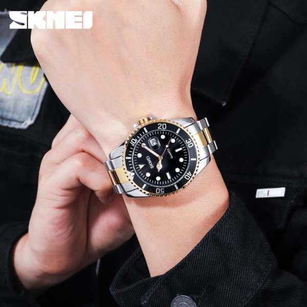 Skmei 1779TGDBK Silver-Gold-Black - 3590276 Skmei 1779TGDBK Silver-Gold-Black - 3590276
