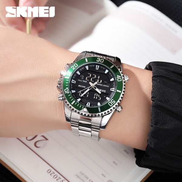Skmei 1850SIGN Silver-Green SALE - 3591826 Skmei 1850SIGN Silver-Green SALE - 3591826