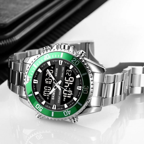 Skmei 1850SIGN Silver-Green SALE - 3591826 Skmei 1850SIGN Silver-Green SALE - 3591826