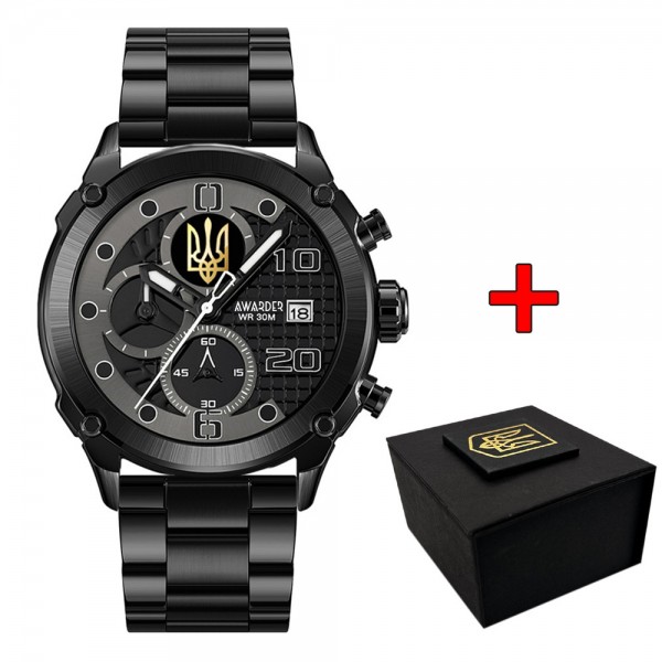 Awarder 016 Тризуб золото Black-Black Steel - 1202-0094-29