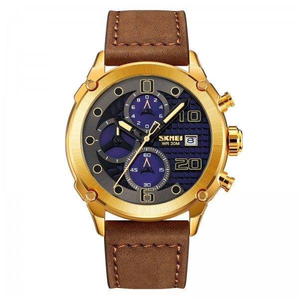 Skmei 2051GDBN Gold-Brown - 3590786