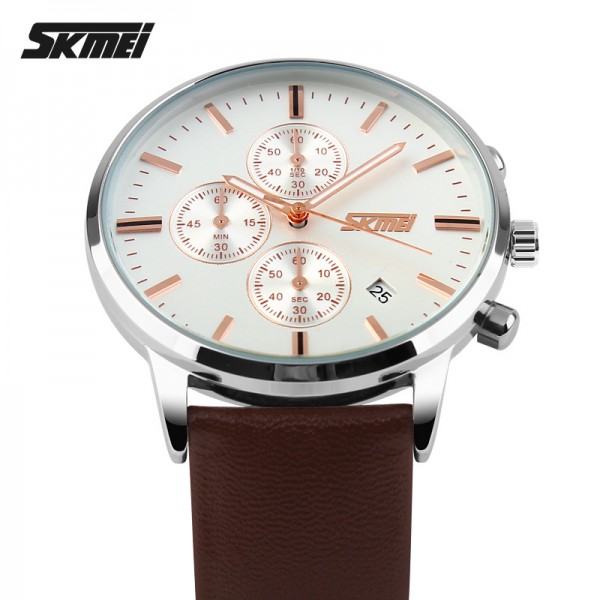 Skmei 9103WTBN White-Brown - 3590806 Skmei 9103WTBN White-Brown - 3590806