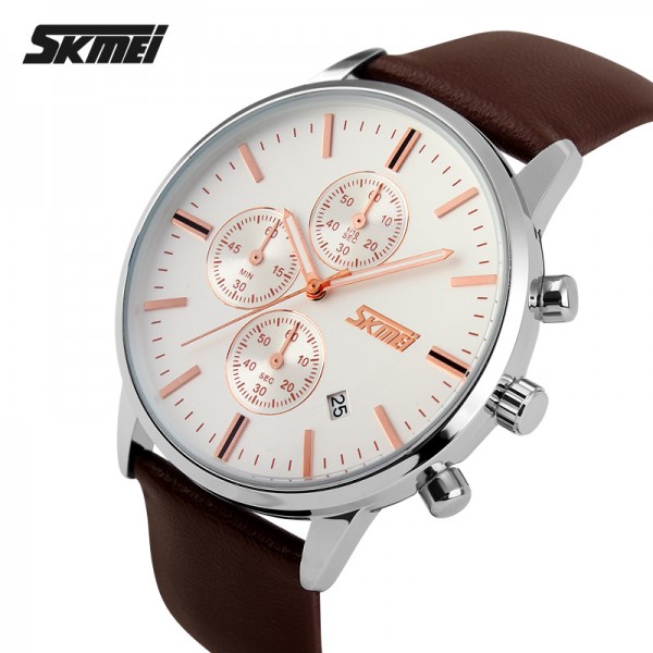 Skmei 9103WTBN White-Brown - 3590806 Skmei 9103WTBN White-Brown - 3590806