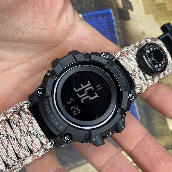 Skmei 1356DCPK Desert Camo Tactic Compass - 3590966 Skmei 1356DCPK Desert Camo Tactic Compass - 3590966