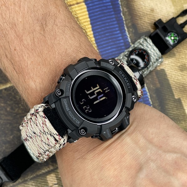 Skmei 1356DCPK Desert Camo Tactic Compass - 3590966 Skmei 1356DCPK Desert Camo Tactic Compass - 3590966