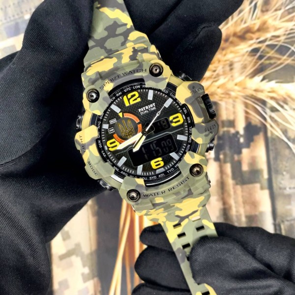 Patriot 002CMGRUAGD Тризуб золото Зелений камуфляж + Коробка. - 1201-0081-30 Patriot 002CMGRUAGD Тризуб золото Зелений камуфляж + Коробка. - 1201-0081-30