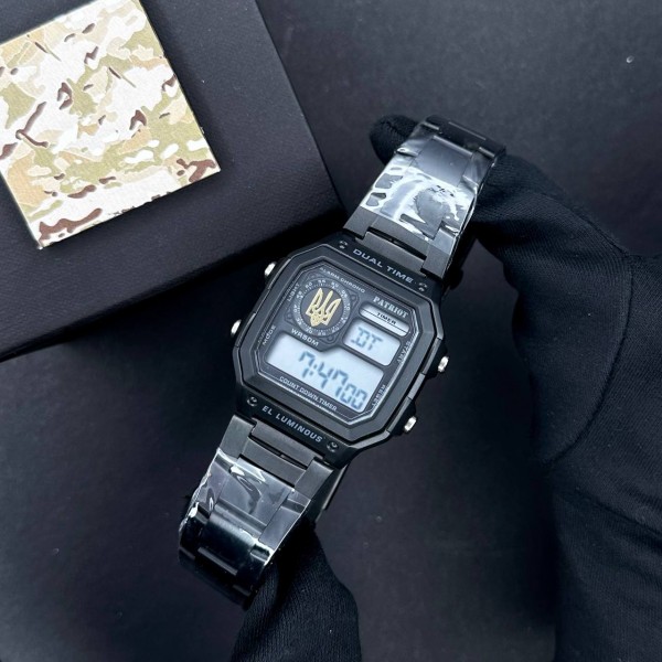 Patriot 011BKUAGD Тризуб золото Чорні + Коробка. - 1201-0234-30