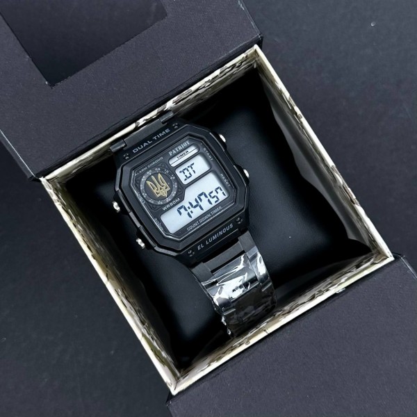 Patriot 011BKUAGD Тризуб золото Чорні + Коробка. - 1201-0234-30