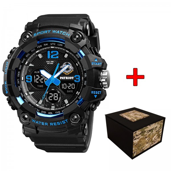 Patriot 006BUSSO ССО Чорні з синім + Коробка - 1201-0264-30